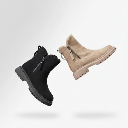 Women Winter Snow Ankle Boots - Platform Fur Lined Shoes