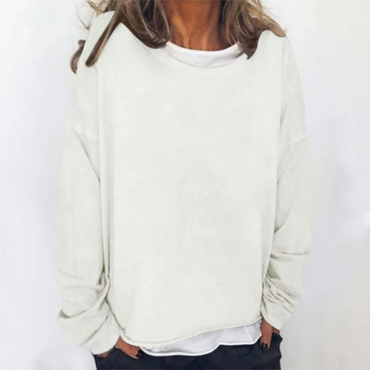 Women Oversized Casual Sweater - Long Sleeve Lightweight