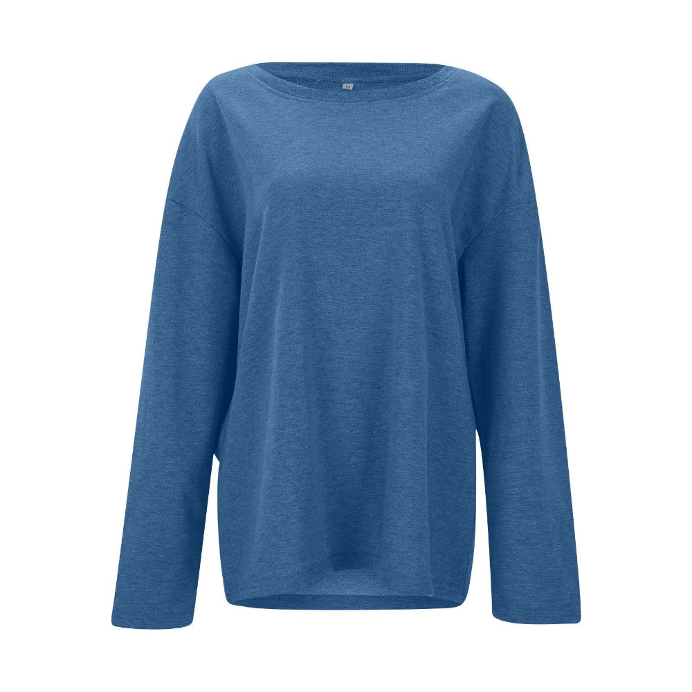Women Oversized Casual Sweater - Long Sleeve Lightweight