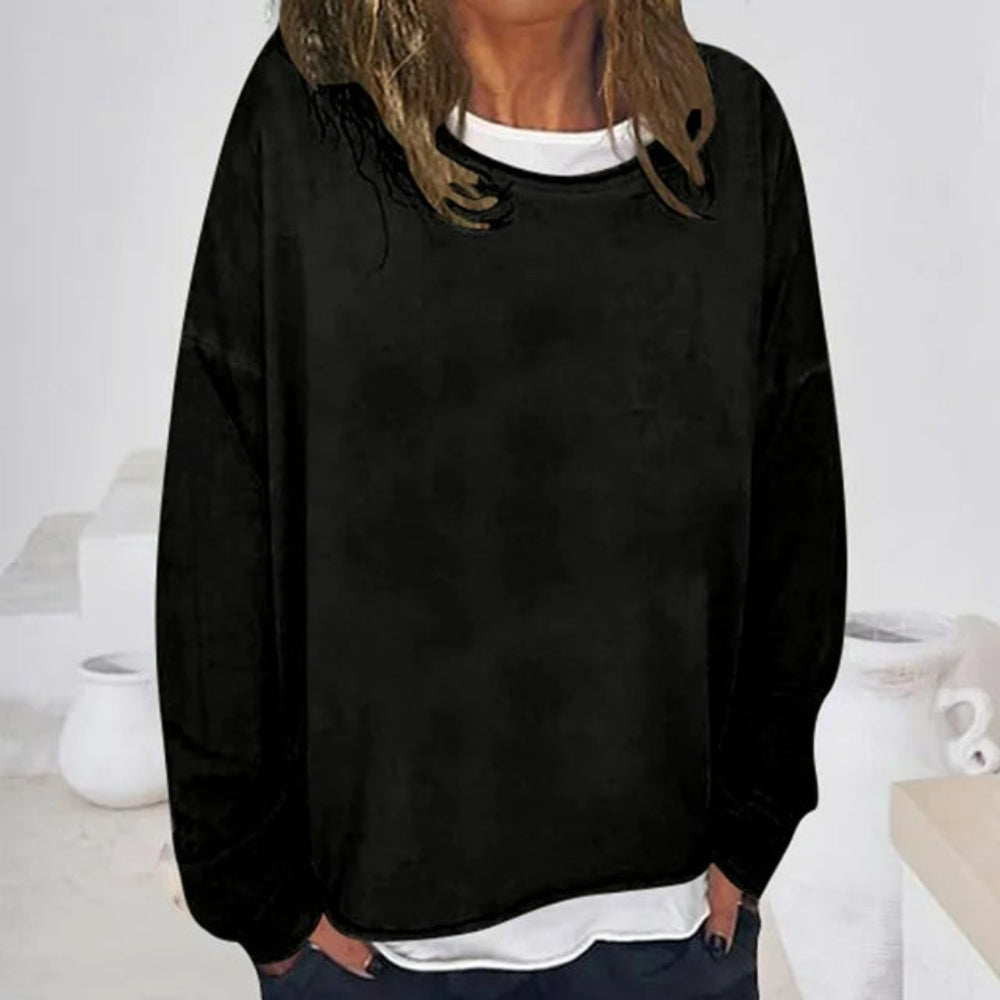 Women Oversized Casual Sweater - Long Sleeve Lightweight
