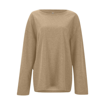 Women Oversized Casual Sweater - Long Sleeve Lightweight