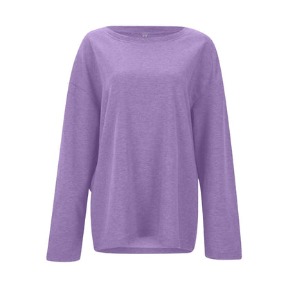 Women Oversized Casual Sweater - Long Sleeve Lightweight