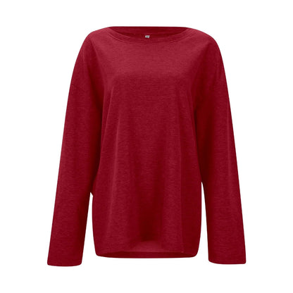 Women Oversized Casual Sweater - Long Sleeve Lightweight