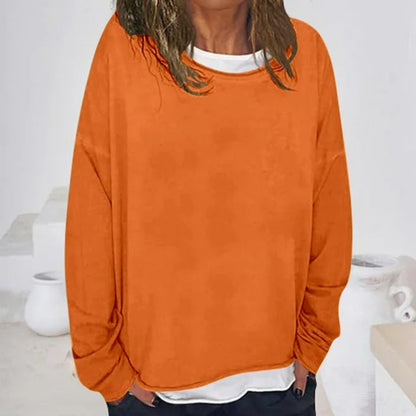 Women Oversized Casual Sweater - Long Sleeve Lightweight