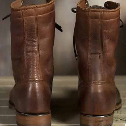 Women's Comfortable Lace-Up Ankle Boots – Fur-Lined Durable