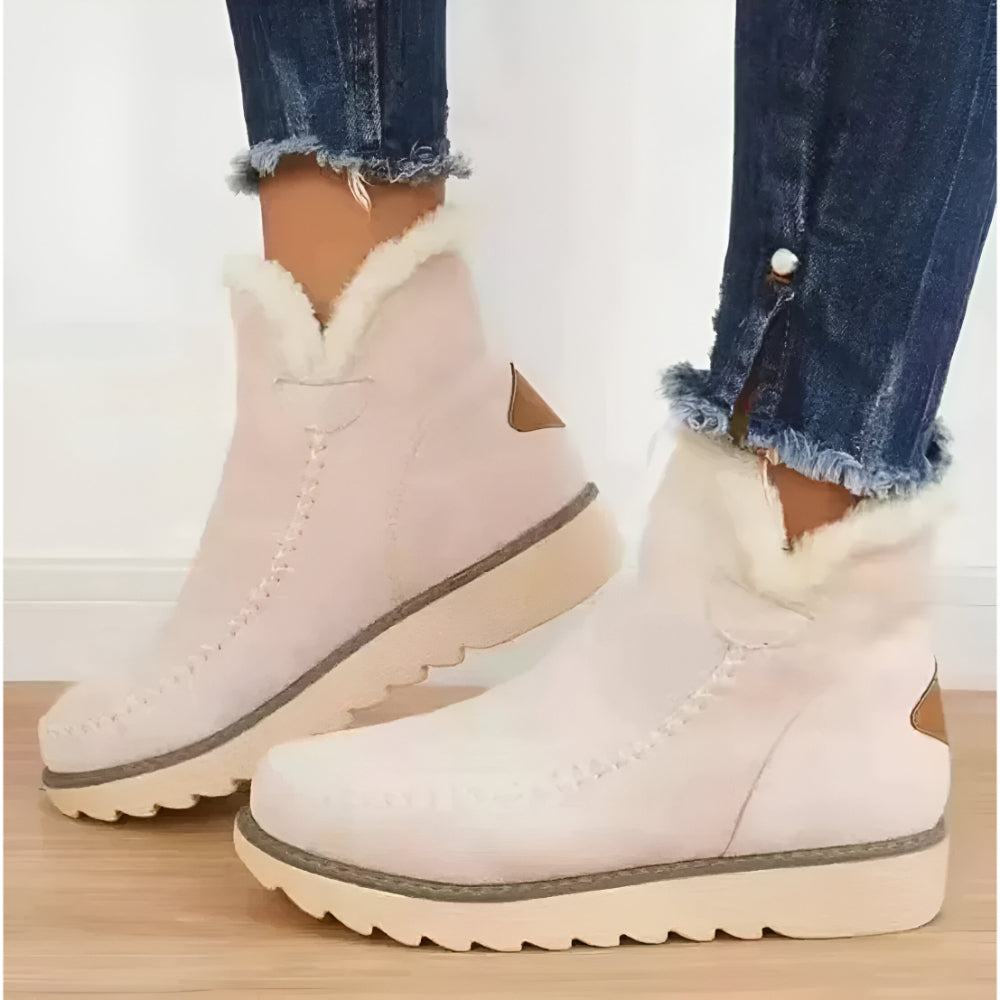 Women's Cozy Ankle Boots – Warm Comfortable Shearling Lining
