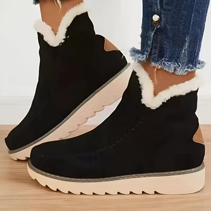 Women's Cozy Ankle Boots – Warm Comfortable Shearling Lining