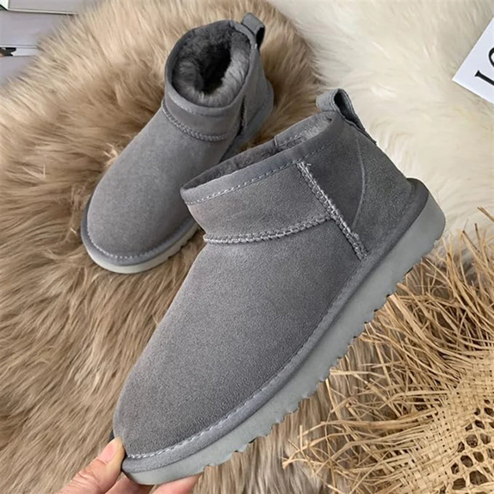 Women's Cozy Snow Boots – Fur-Lined Comfortable Ankle Boots