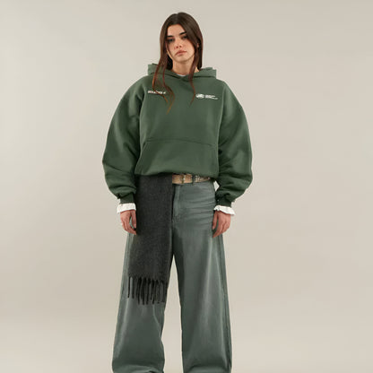 Women’s Oversized Graphic Hoodie – Long Sleeve Streetwear