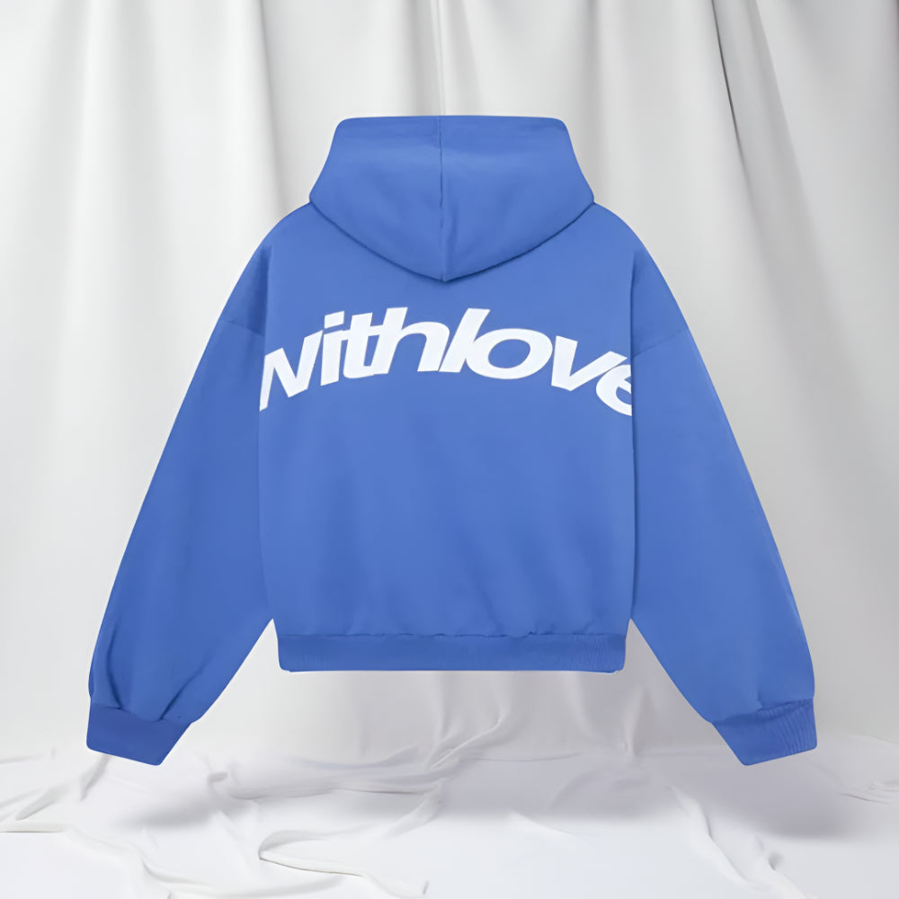 Women’s Oversized Graphic Hoodie – Long Sleeve Streetwear