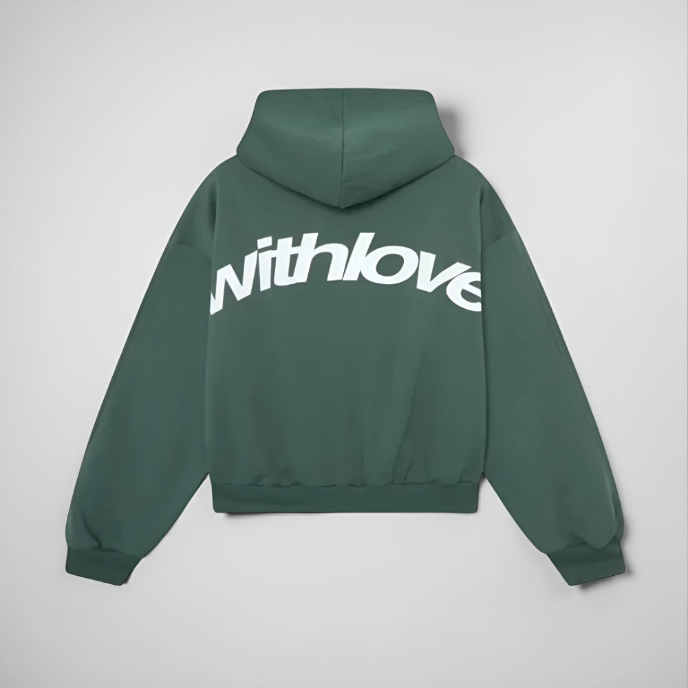 Women’s Oversized Graphic Hoodie – Long Sleeve Streetwear