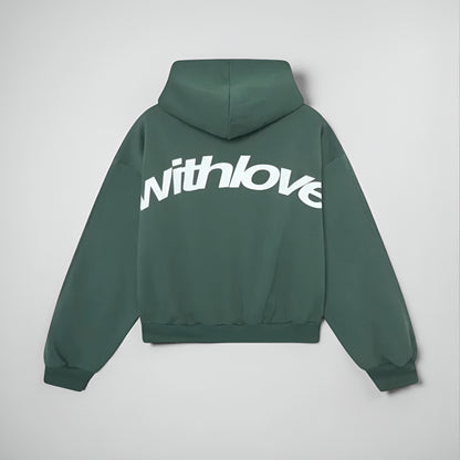 Women’s Oversized Graphic Hoodie – Long Sleeve Streetwear