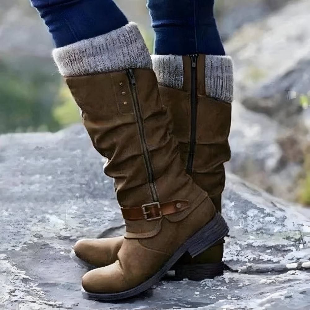 Women's Stylish Knee High Boots – Non-Slip Comfortable Fit