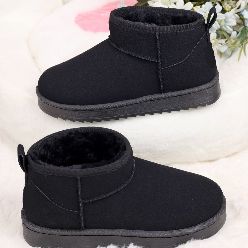 Women's Ankle Boots Mini Platform Fur Lined Winter Style 7