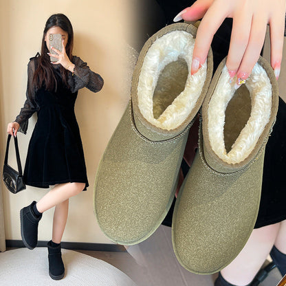 Women's Ankle Boots Mini Platform Fur Lined Winter Style 1