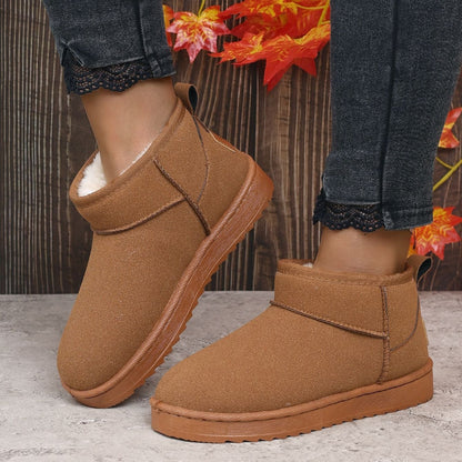 Women's Ankle Boots Mini Platform Fur Lined Winter Style 3