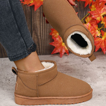 Women's Ankle Boots Mini Platform Fur Lined Winter Style 4