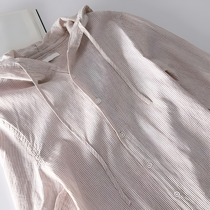 Women's Breathable Cotton Blouse Lightweight Elegant Top 4