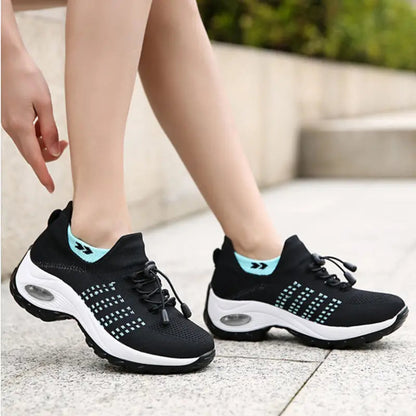 Women's Breathable Lightweight Walking Shoes - Slip-On Comfort