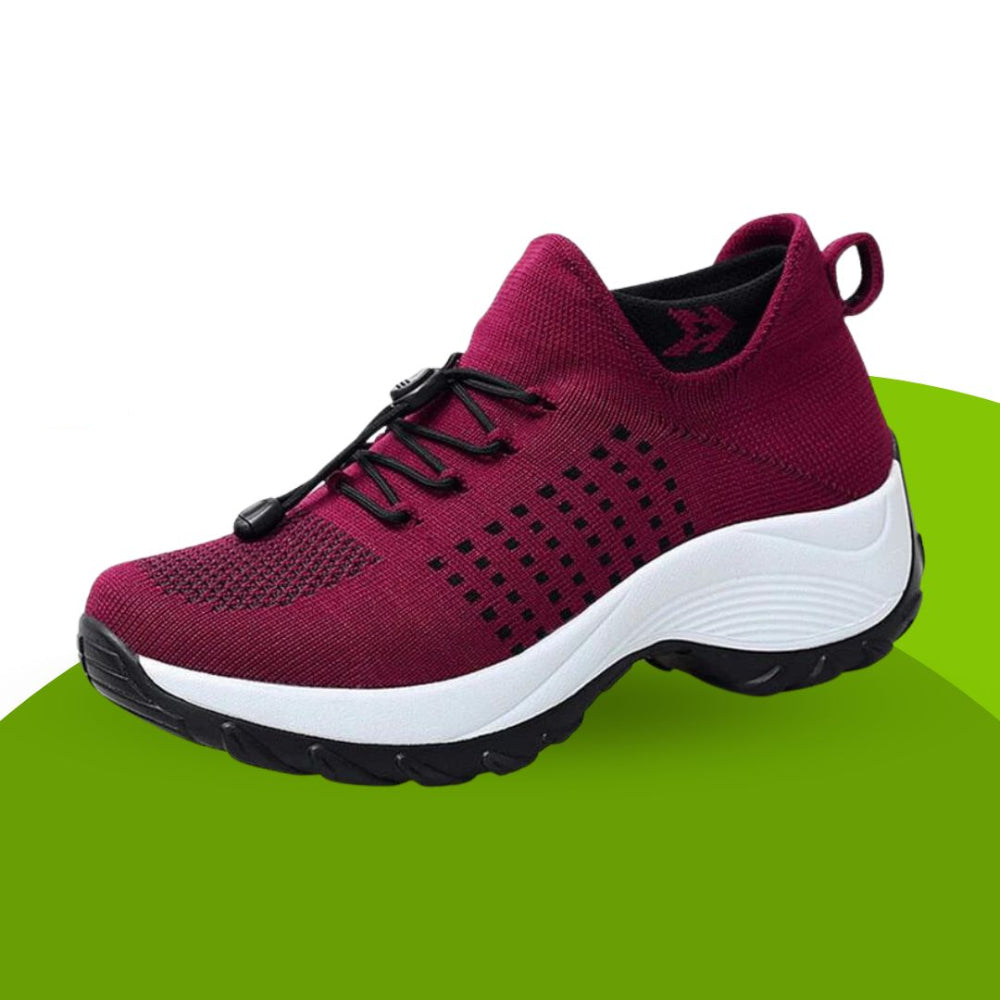 Women's Breathable Lightweight Walking Shoes - Slip-On Comfort