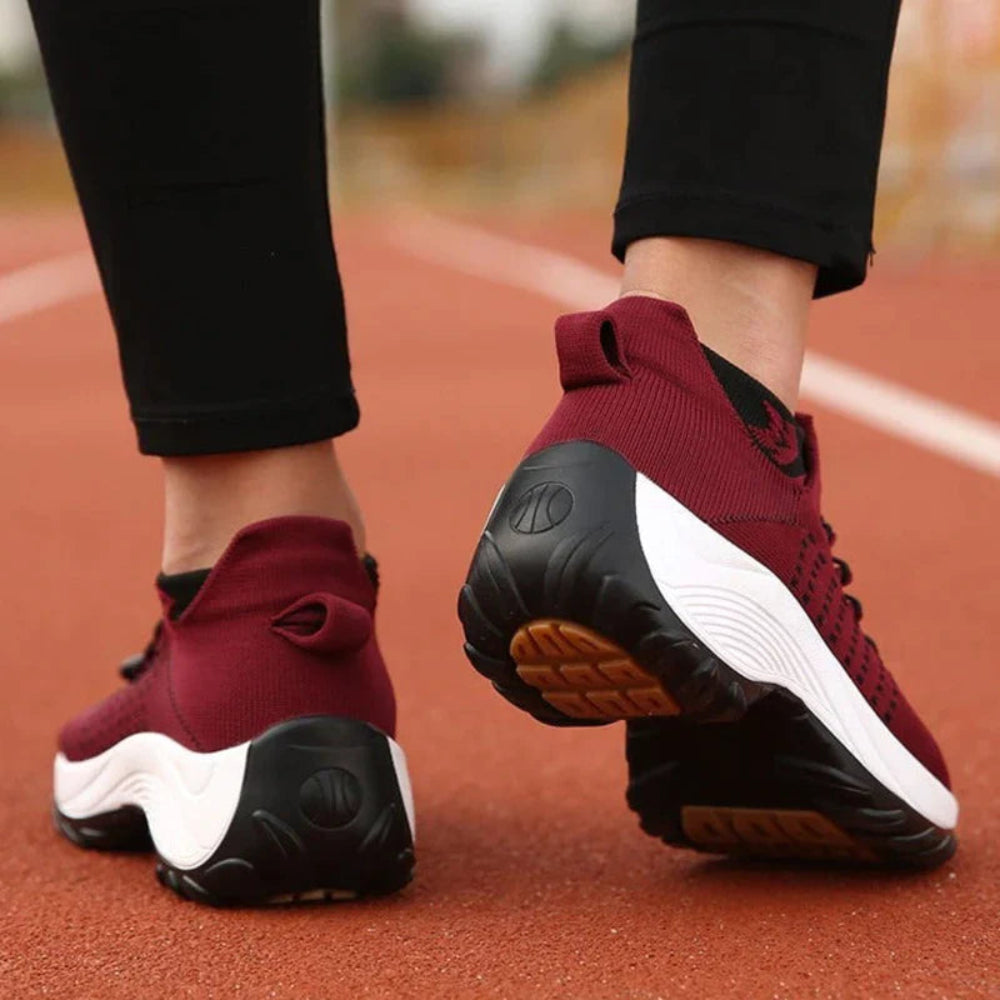 Women's Breathable Lightweight Walking Shoes - Slip-On Comfort