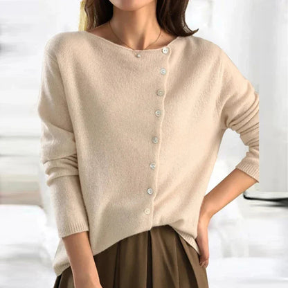 Women's Button Up Cardigan Sweater - Long Sleeve V Neck