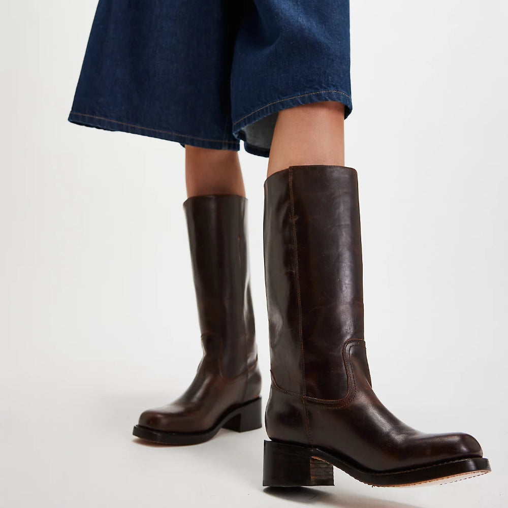  Women's Classic Women's Block Heel Boots Durable Design 5