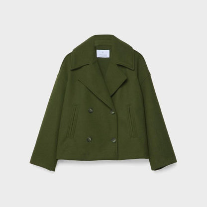 Women's Coats Chic Short Double-Breasted Casual Jacket 7