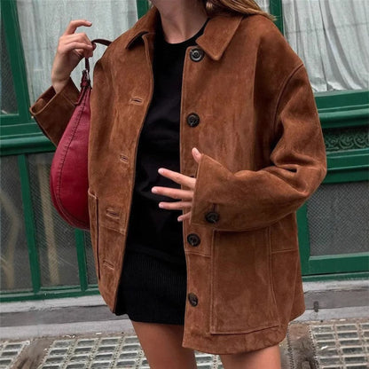 Women's Coats Soft Elegant Jacket Practical Pockets 1