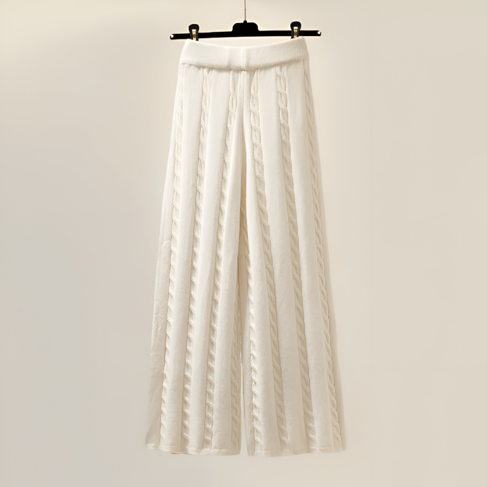 Women's Cozy Knit Sweater Pants Vest Set Winter Fashion 4