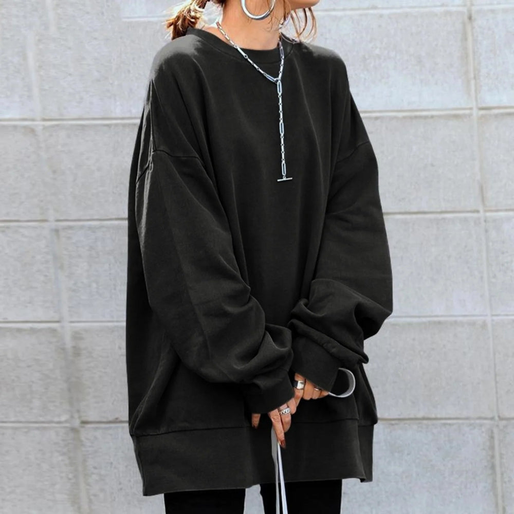 Women's Cozy Oversized Sweater Textured Warmth Style 6