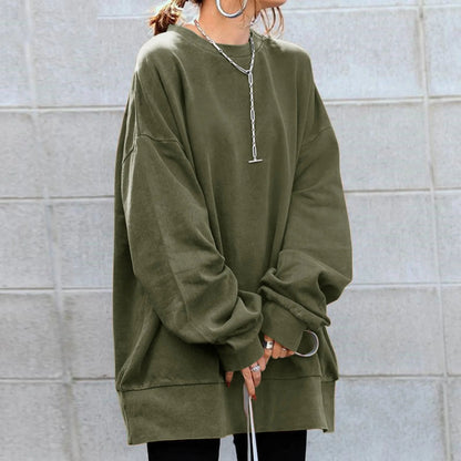 Women's Cozy Oversized Sweater Textured Warmth Style 8