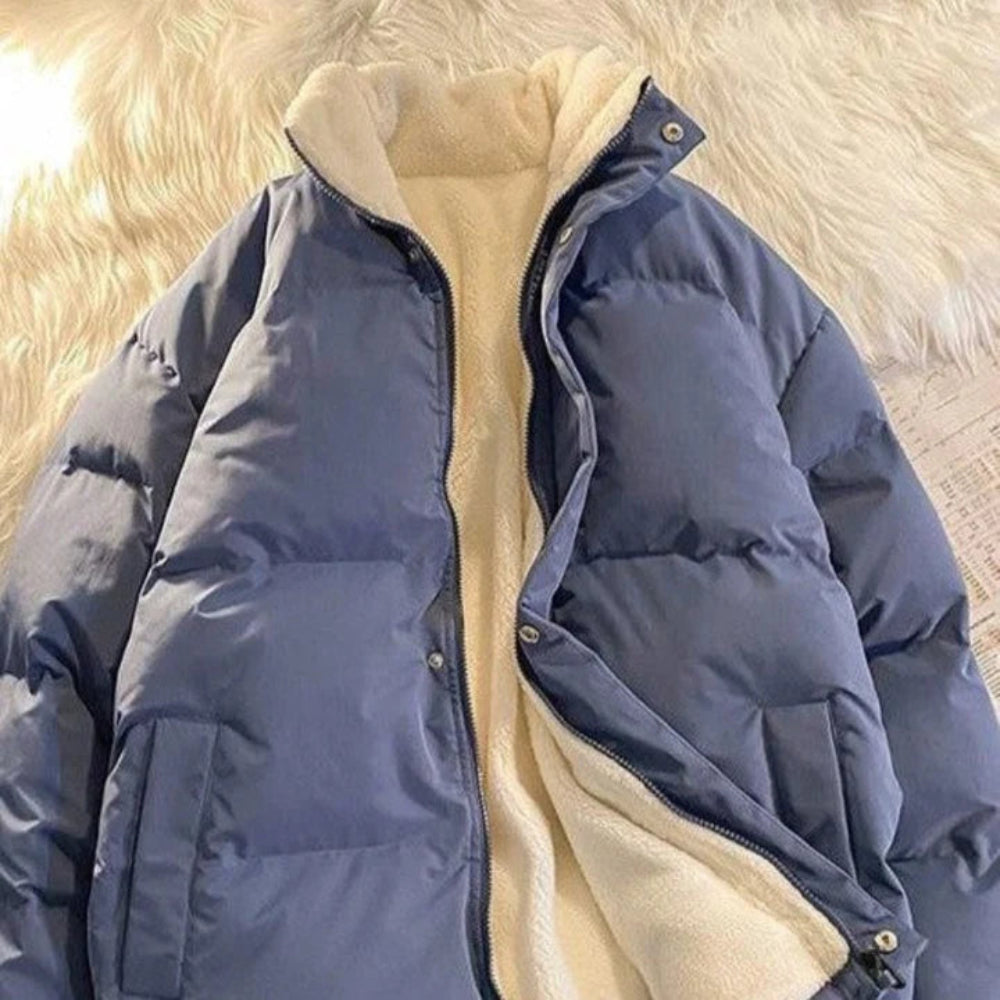 Women’s Fleece Lined Puffer Winter Coat – Warm Windproof Jacket