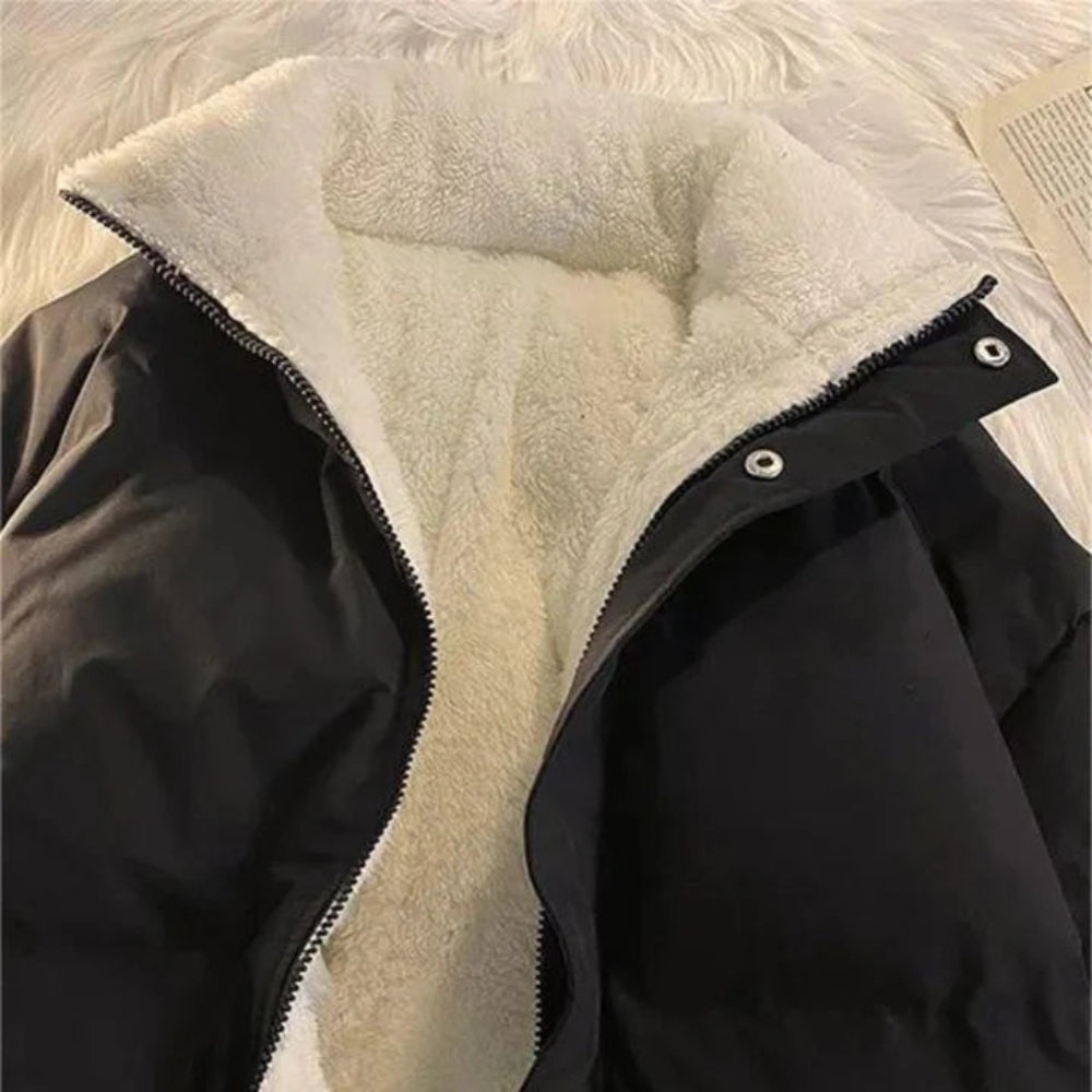 Women’s Fleece Lined Puffer Winter Coat – Warm Windproof Jacket