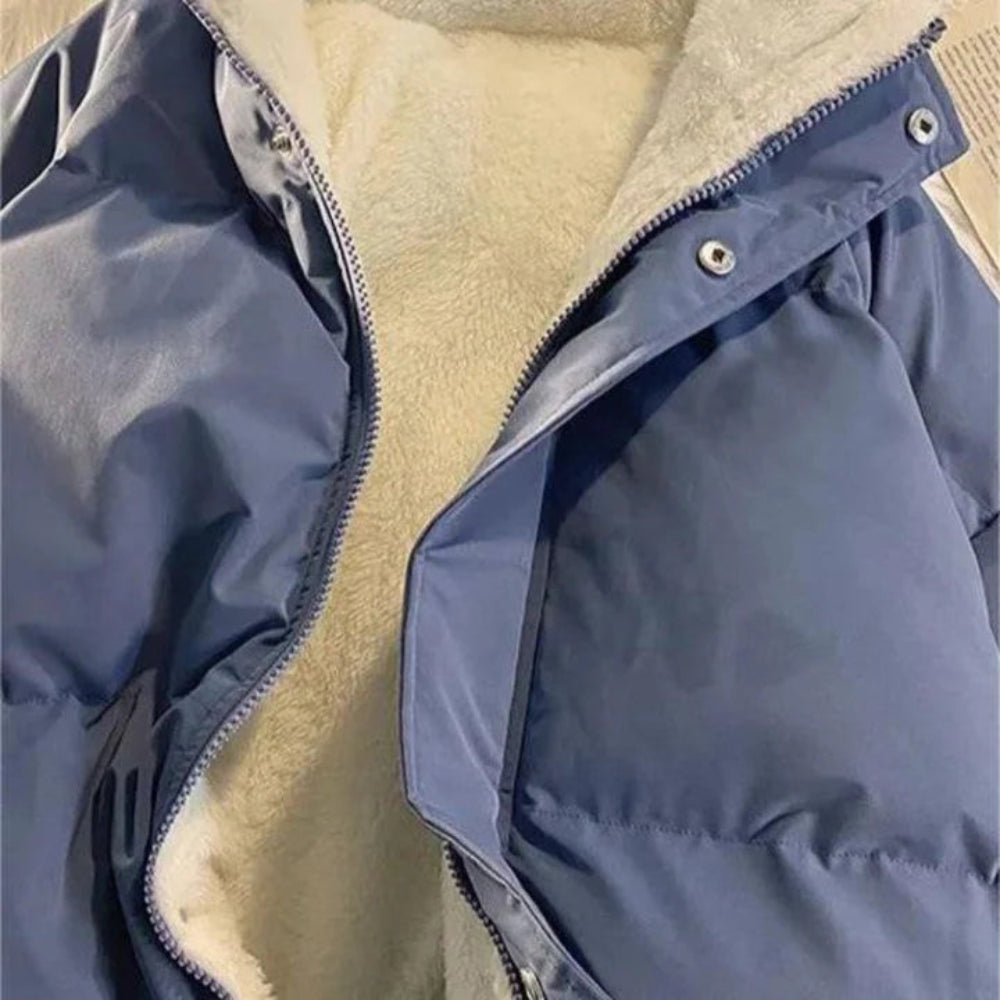 Women’s Fleece Lined Puffer Winter Coat – Warm Windproof Jacket