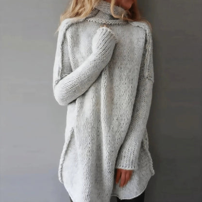 Women's Hand-Knitted Cable Sweater Stylish Warmth 2