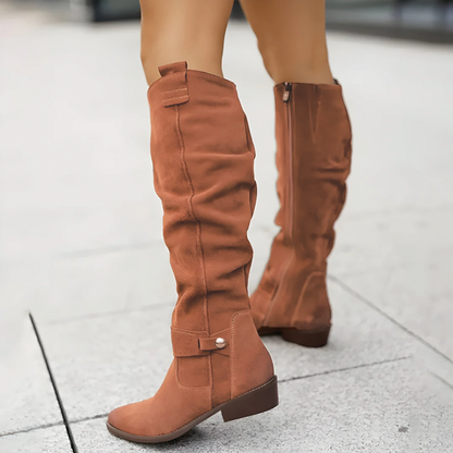 Women's Knee High Suede Boots Stylish Comfort All-Day Wear 2