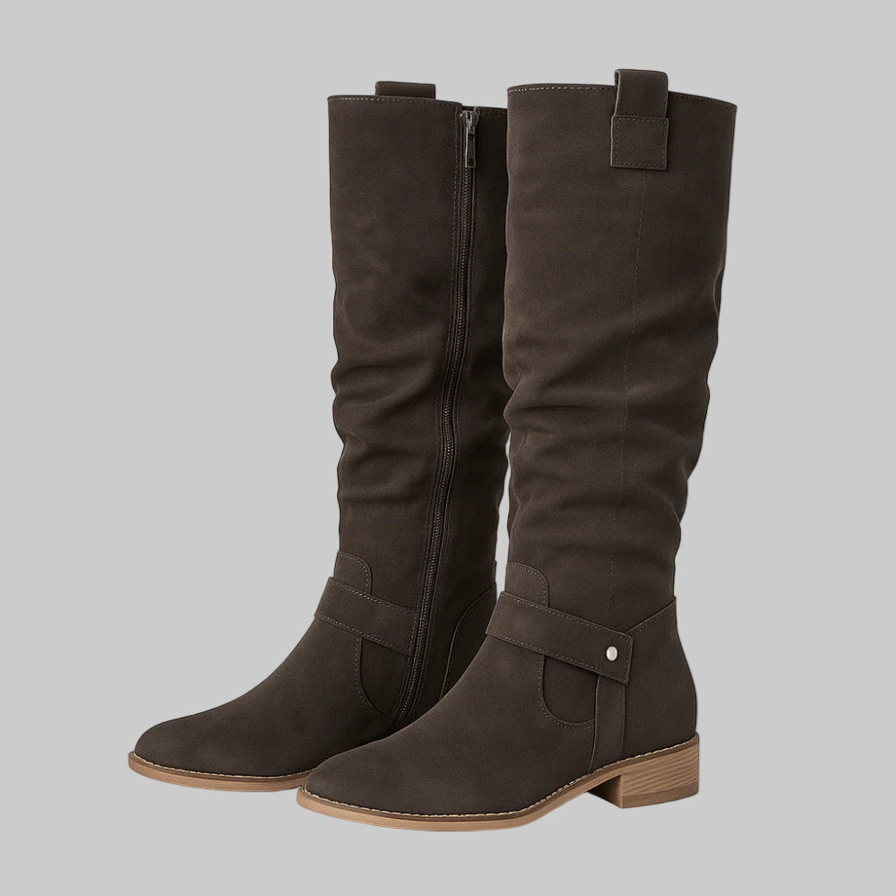 Women's Knee High Suede Boots Stylish Comfort All-Day Wear 9