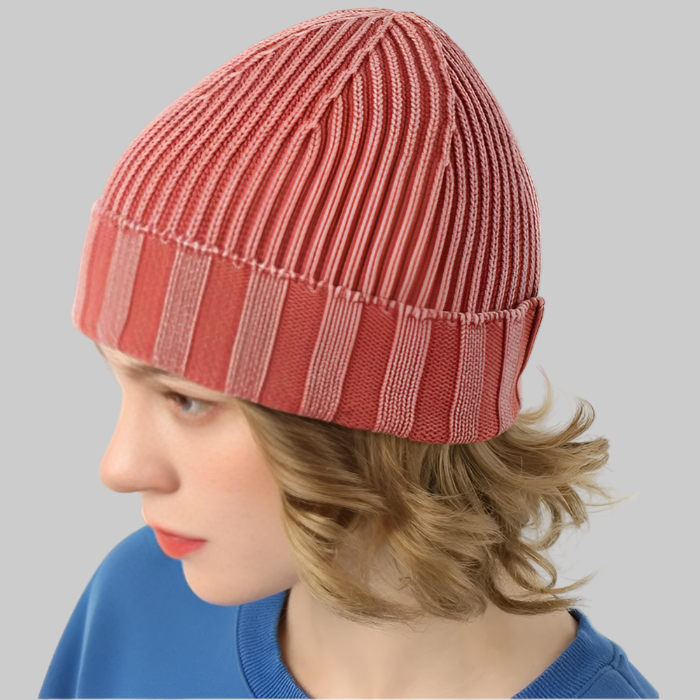 Women's Knitted Beanie Hat Vintage Style Winter Accessory 7
