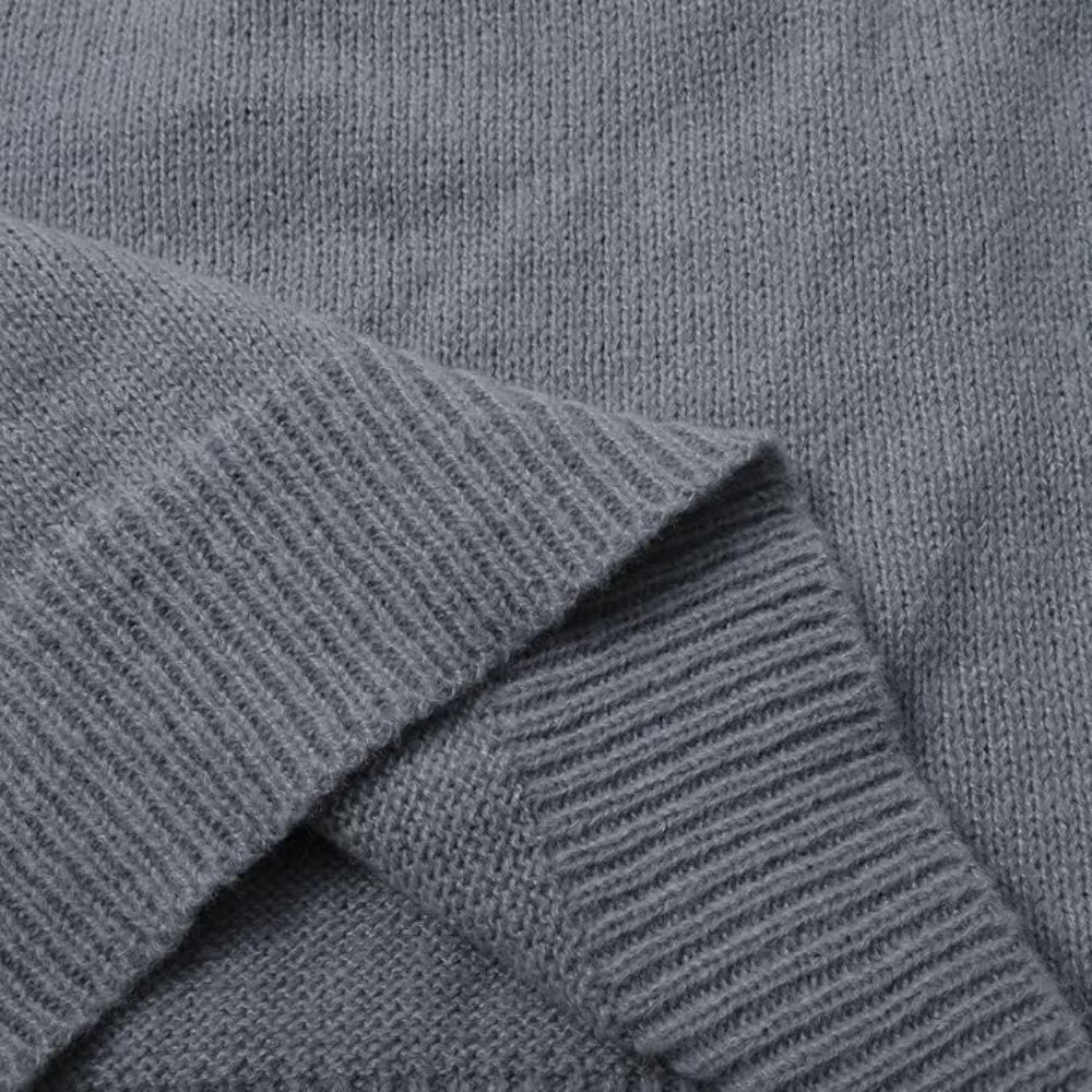 Women's Knitted Crew Neck Sweater Long Sleeve Cozy Fashion 4