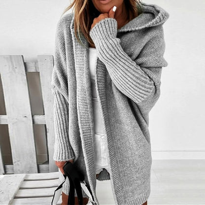 Women's Long Color Block Knit Winter Cardigan Layering Wear 27