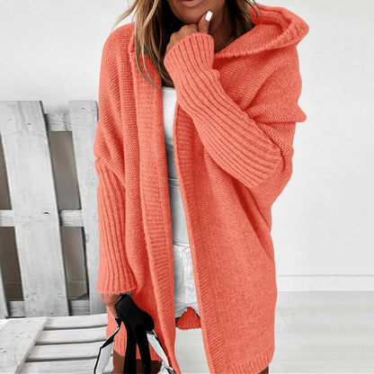 Women's Long Color Block Knit Winter Cardigan Layering Wear 5