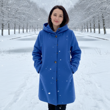 Women’s Long Hooded Winter Coat - Warm Oversized Outerwear