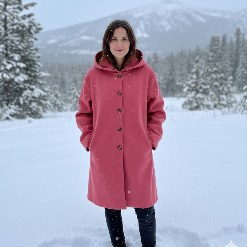 Women’s Long Hooded Winter Coat - Warm Oversized Outerwear