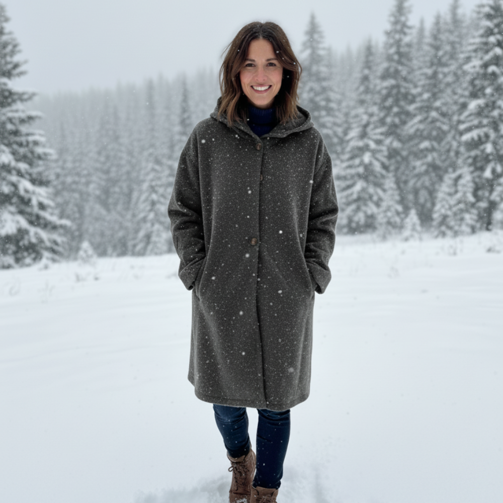 Women’s Long Hooded Winter Coat - Warm Oversized Outerwear