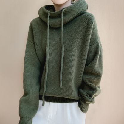 Women's Oversized Knit Hoodie Soft Stylish Casual Wear 2