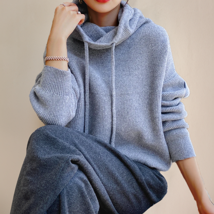Women's Oversized Knit Hoodie Soft Stylish Casual Wear 5