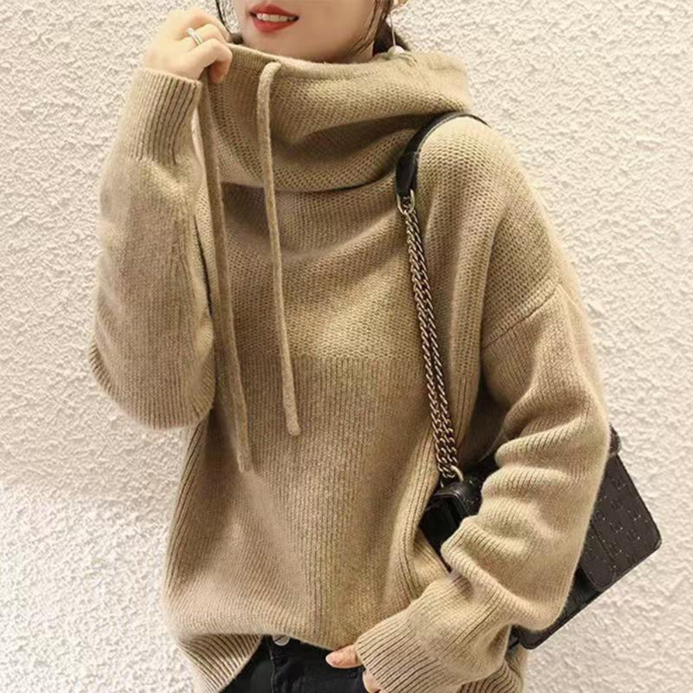 Women's Oversized Knit Hoodie Soft Stylish Casual Wear 7
