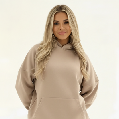 Women's Oversized Pullover Hoodie - Cozy Casual