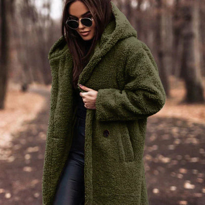 Women’s Oversized Teddy Coat | Long Warm Faux Fur